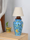 JAIPUR BLUE POTTERY HANDIYA TABLE LAMP WITH OUT SHADE